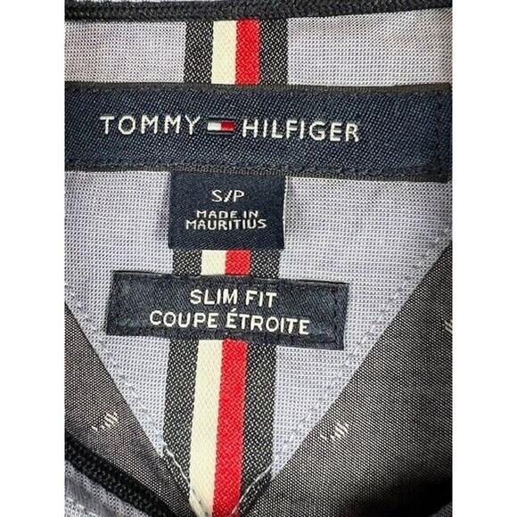Tommy Hilfiger Men's Shirt S/P Classic Fit Gray Long Sleeve Button Up Collared - Picture 5 of 9